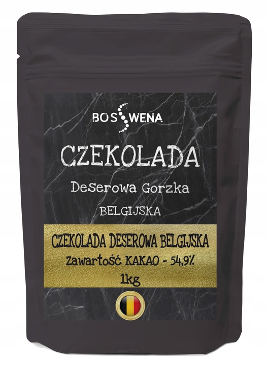 Czekolada GORZKA BELGIJSKA 1kg deserowa do fontann founde PREMIUM