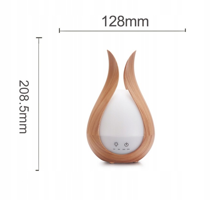 NAWILŻACZ POWIETRZA DYFUZOR ZAPACHOWY AROMATERAPIA LAMPKA NOCNA +