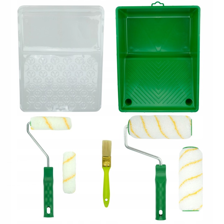 ZESTAW MALARSKI WAŁEK PĘDZEL KUWETA ŚCIANY SUFITY