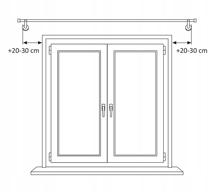 KARNISZ POJEDYNCZY CZARNY METAL LOFT LUNA 19 mm / 200 cm auraHOME24