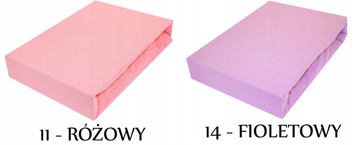 PRZEŚCIERADŁO JERSEY 160x200 Z GUMKĄ 100% BAWEŁNA KOLORY GRUBE POLSKIE