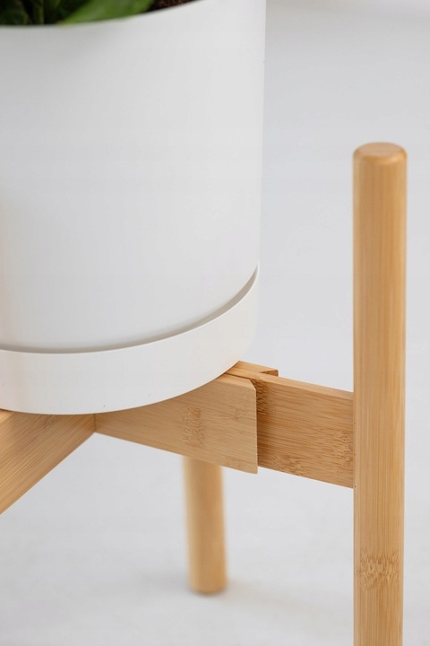 Kwietnik stojący REGULOWANY 25-36 drewniany stojak na kwiaty rośliny NEST