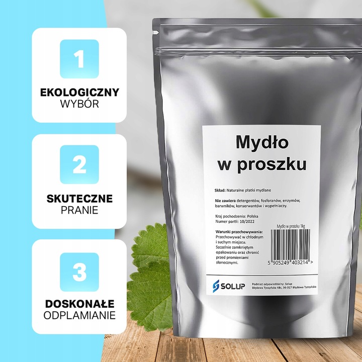 PŁATKI MYDLANE mydło w proszku NATURALNE EKO 1kg