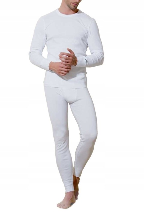 Podkoszulka z długim rękawem 100 % bawełna 2149 biała L