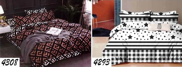 KOMPLET POŚCIELI BAWEŁNIANA 140x200 BAWEŁNA NOWOCZESNA DWUSTRONNA WZORY 3D