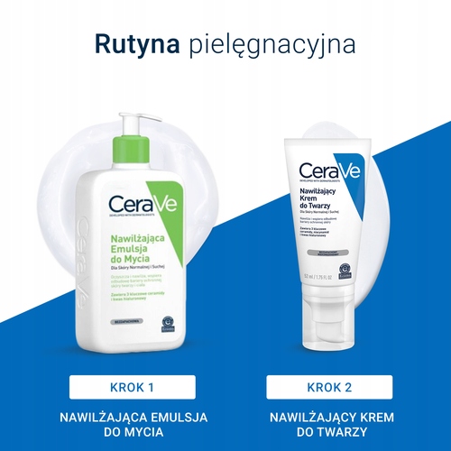 CeraVe krem z ceramidami, intensywne nawilżenie twarzy, 52 ml