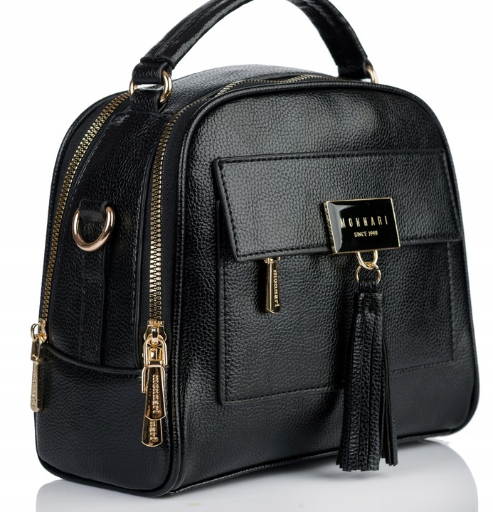 TOREBKA NA RAMIĘ LISTONOSZKA MONNARI Pojemna Kuferek Dwukomorowa PREMIUM