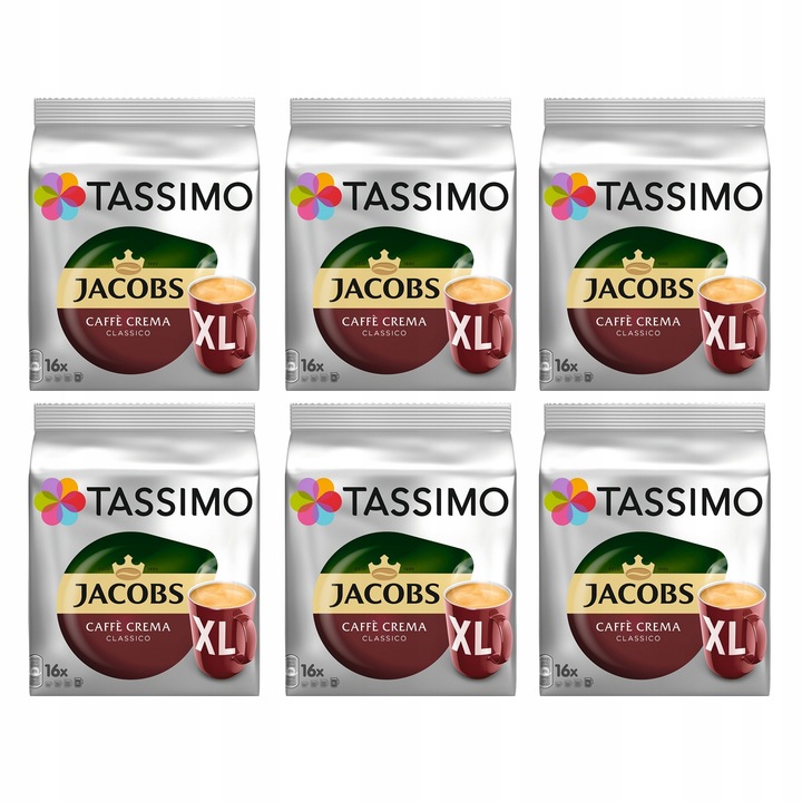 Kapsułki Tassimo Jacobs Caffe Crema 5+1 GRATIS!