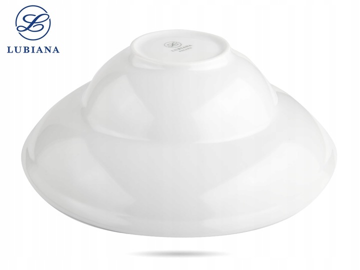 LUBIANA KASZUB/HEL Talerz Obiadowy Głęboki Do Makaronu Pasty 26 cm Biały