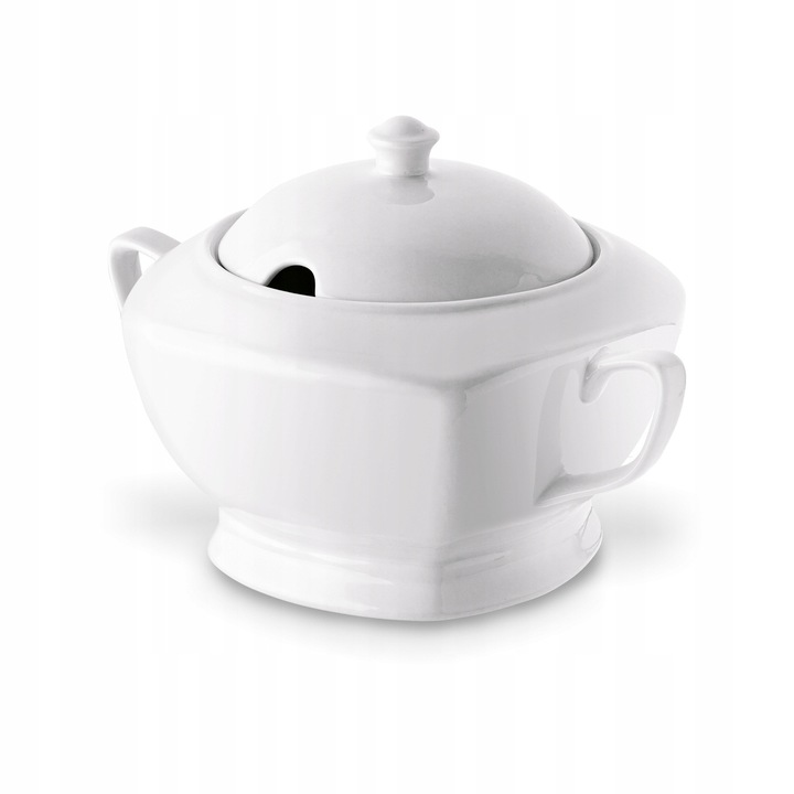 WAZA do ZUPY ROSOŁU biała waza do barszczu 2,5L ZASTAWA STOŁOWA Tadar