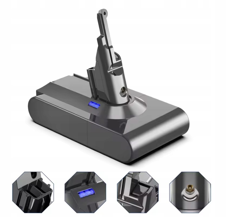 Gratis + Uniwersalna Wydajna Bateria Akumulator do Dyson V8 SV10 6000mAh