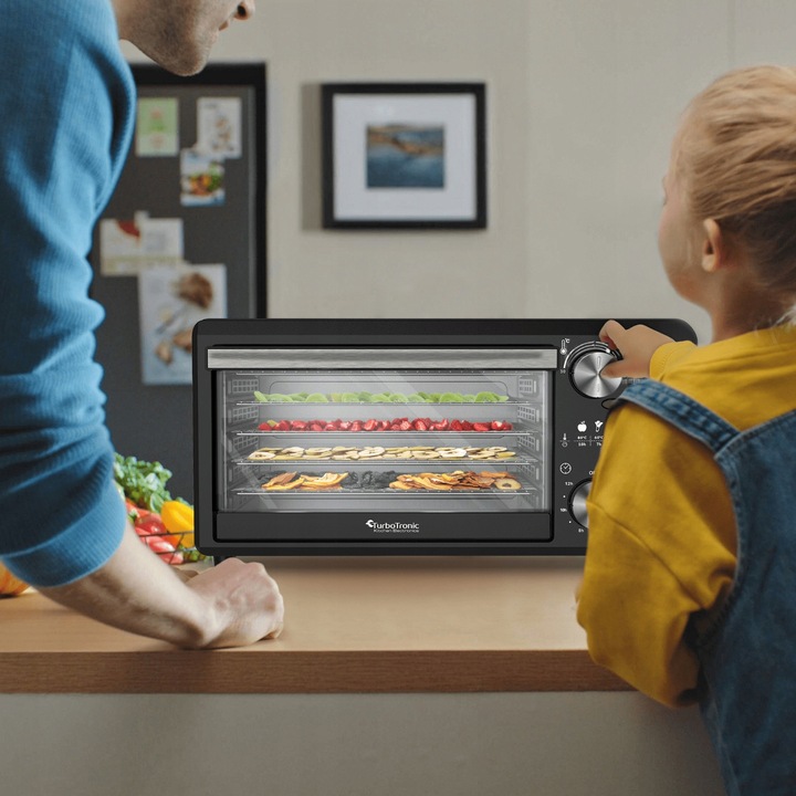 SUSZARKA SPOŻYWCZA DO GRZYBÓW OWOCÓW DEHYDRATOR 14L 5 SZT BPA FREE