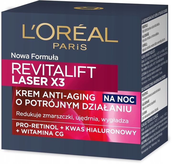 Loreal Revitalift Laser x3 Krem Do Twarzy + Serum Zestaw Kosmetyków