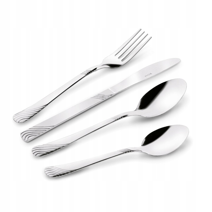 Nierdzewne SZTUĆCE OBIADOWE kpl DLA 6 OS zestaw sztućców DO ZMYWARKI Tadar