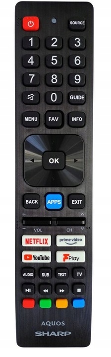 Pilot do telewizora Sharp AQUOS oryginał SHW/RMC/0140N