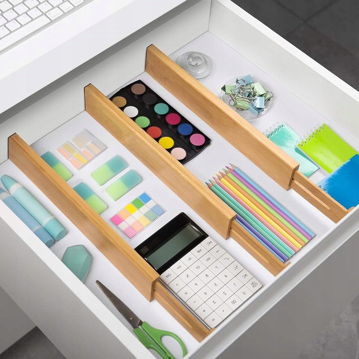 4x ORGANIZER DO SZUFLADY SZUFLAD PRZEGRÓDKA SEPARATOR PRZEGRODY