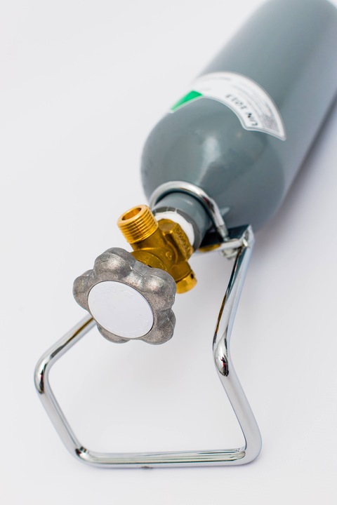 Nowa Pełna Butla Gazowa Butle 2L 1,5kg CO2 DWUTLENEK WĘGLA SPOŻYWCZY