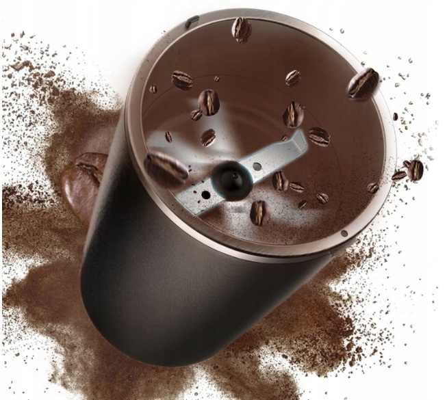 MŁYNEK DO KAWY MOCNY ELEKTRYCZNY DO MIELENIA PRZYPAWY ORZECHY ZIARNA