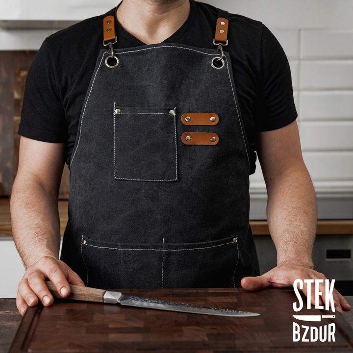 Fartuch Kuchenny StekBzdur Kelnerski Barmański Barberski dla Kucharza