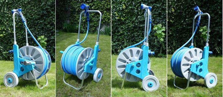 WÓZEK ALU WĄŻ OGRODOWY 6-WARSTWOWY NIESKRĘCAJĄCY SIĘ 1/2" 50 M BEST POLSKA