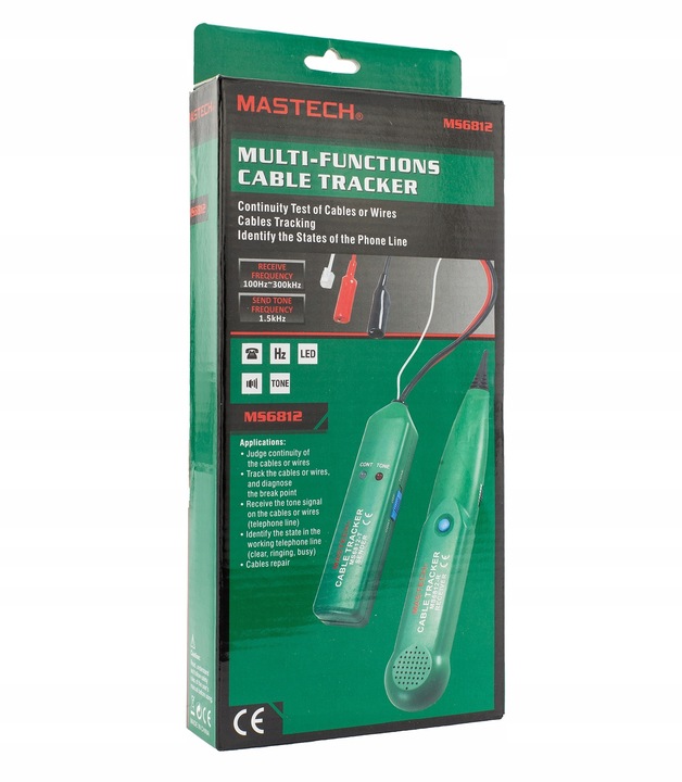 Szukacz Par Przewodów Kabli Sonda Tester MASTECH MS6812R