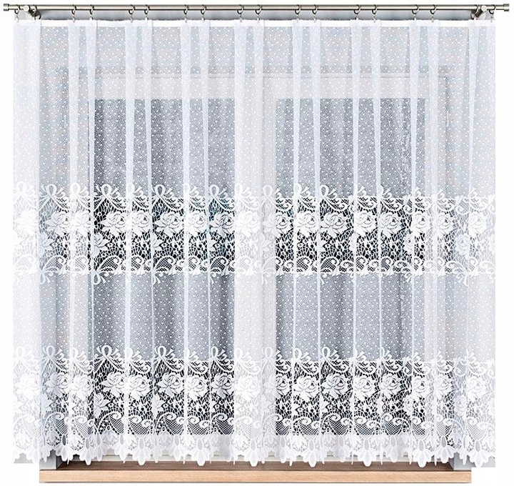Firana żakardowa DEMETRIA 400x160cm (gotowa) z łukiem