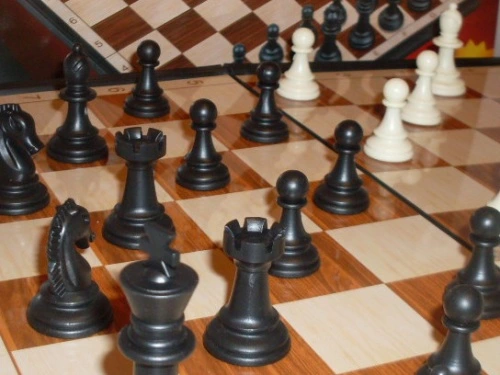 SZACHY i WARCABY magnetyczne DUŻE 30x30 DREWO