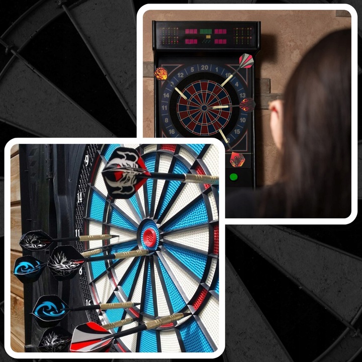 ZESTAW 12 RZUTEK DO DARTA 100 GROTÓW + 42 PIÓRKA RZUTKI DART GRA PALETKI
