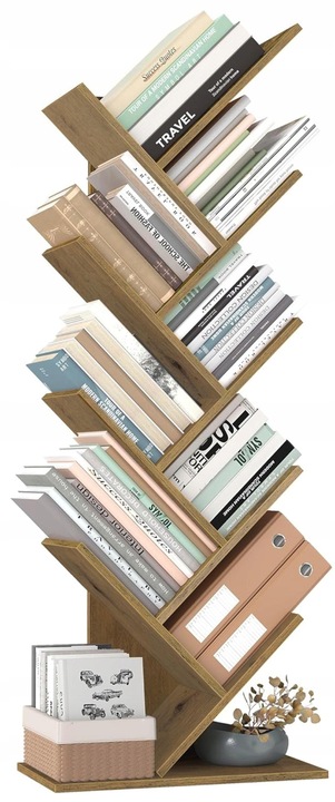 Regał na książki artisan choinka biblioteka półka szafka w kształcie