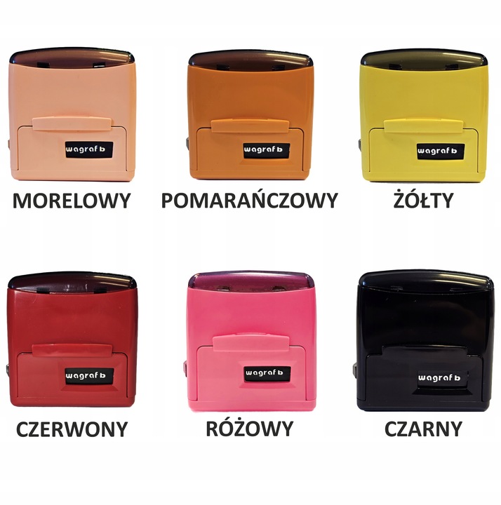 Wagraf B3s do 6 wersów PIECZĄTKA - FIRMOWA - 12 kolorów obudowy do wyboru
