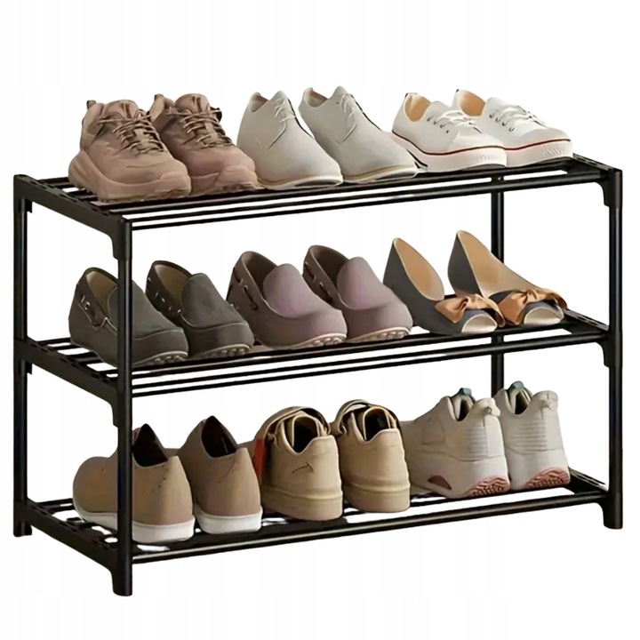 SZAFKA NA BUTY OBUWIE PÓŁKA REGAŁ STOJAK ORGANIZER 3 POZIOMY SOLIDNA