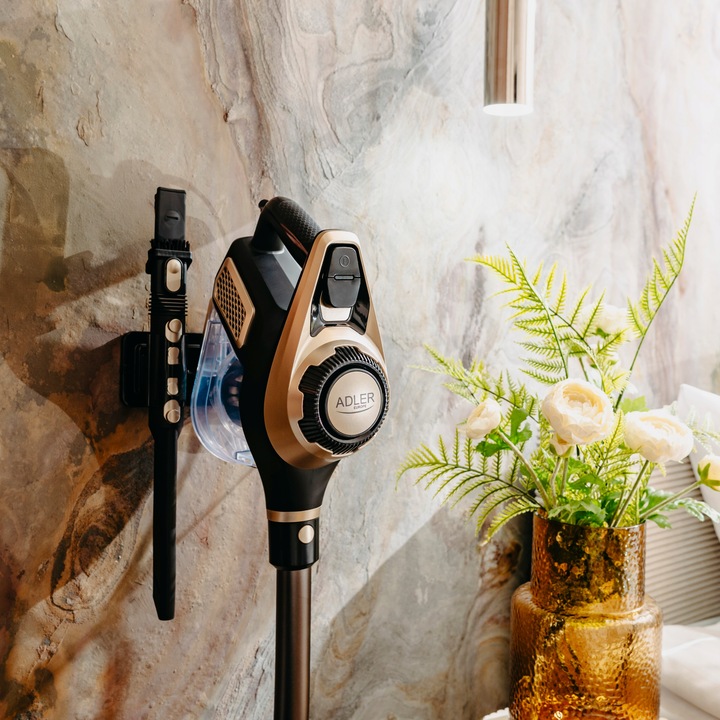 Odkurzacz pionowy bezworkowy Adler Light Gold 700 W z turboszczotką