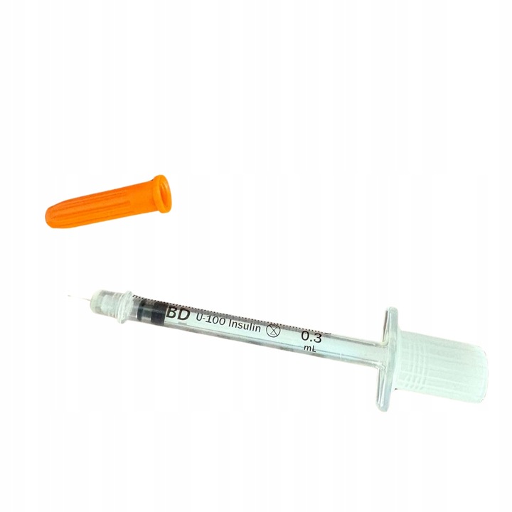 Strzykawki insulinowe 0,3 ml z igłą 6 mm BD Micro-Fine Plus Demi 100 szt.