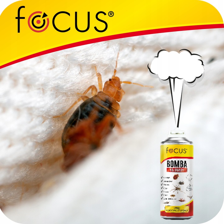 BOMBA NA PLUSKWY MEGA MOCNA DYMNA GRANAT FOGGER ŚRODEK NA OWADY FOCUS