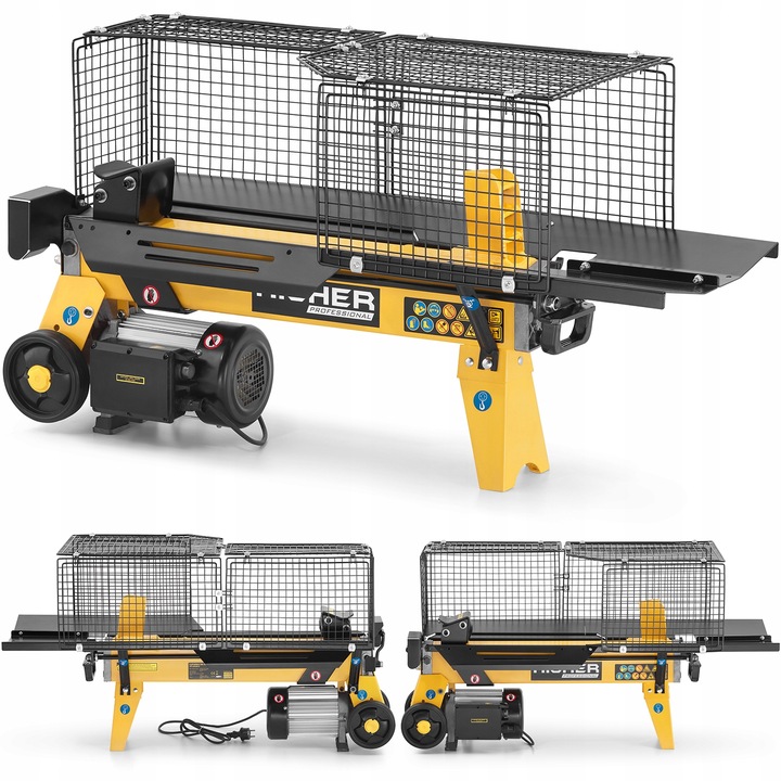 Łuparka hydrauliczna do drewna pozioma 10 ton HIGHER rębak na drewno