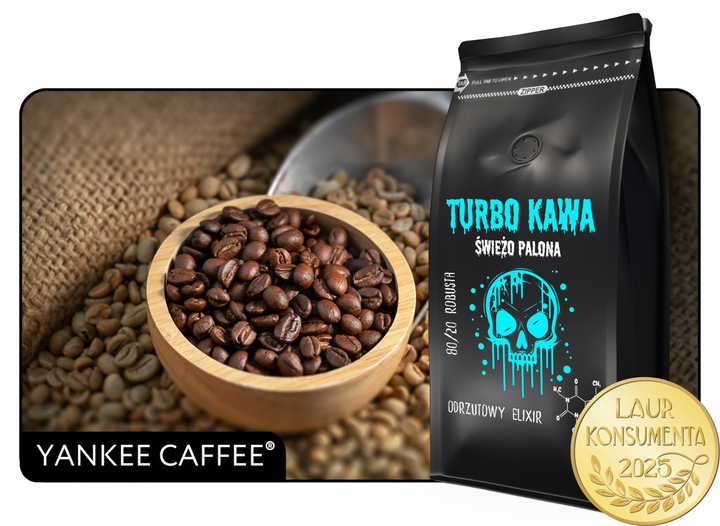 TURBO Kawa ziarnista Do ekspresu 1kg 80/20 Robusta/Arabica ODRZUTOWY