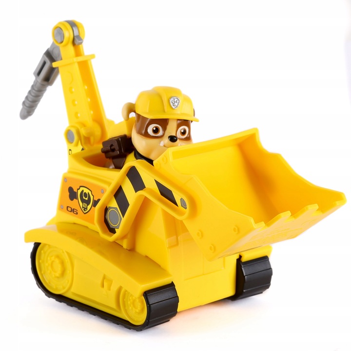 PSI PATROL RUBBLE FIGURKA POJAZD SPYCHACZ BULDOŻER