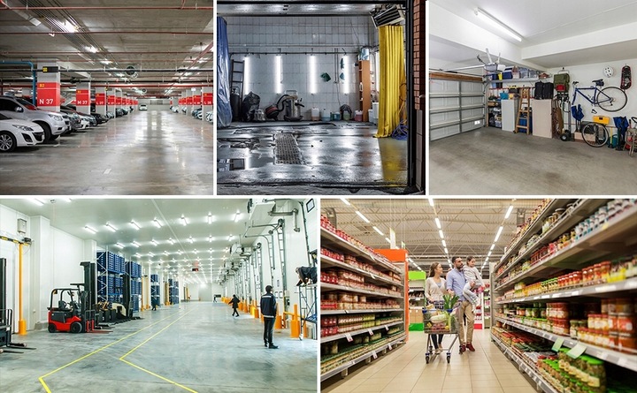 4x Lampa Do Garażu LED 120cm 36W 3240lm Hermetyczna Natynkowa