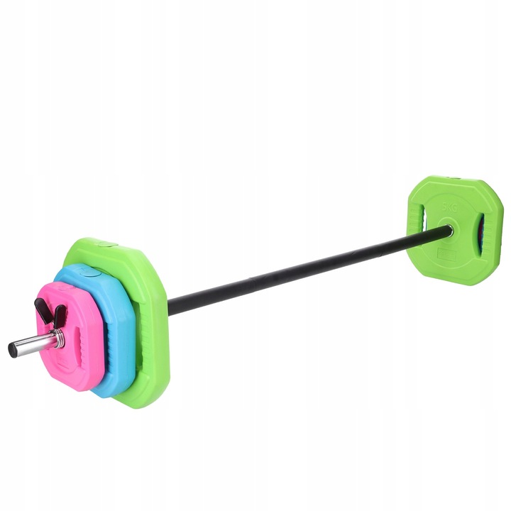 SZTANGA Z OBCIĄŻENIEM BITUMICZNYM ZESTAW GRYF SKŁADANA TRENINGOWA 2,5-24 kg