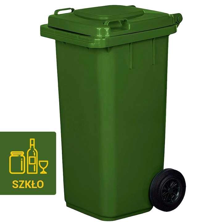 POJEMNIK KOSZ ŚMIETNIK 120L NA ŚMIECI ODPADY-MOCNY