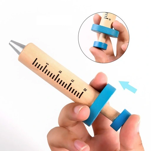 DUŻY DREWNIANY ZESTAW LEKARSKI DOKTOR LEKARZ