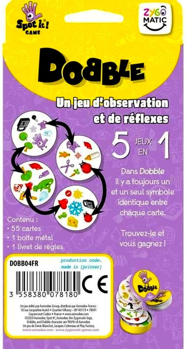 SZYBKA WYSYŁKA Gra DOBBLE Imprezowa 55 Rodzinna Double Duble Rebel Classic