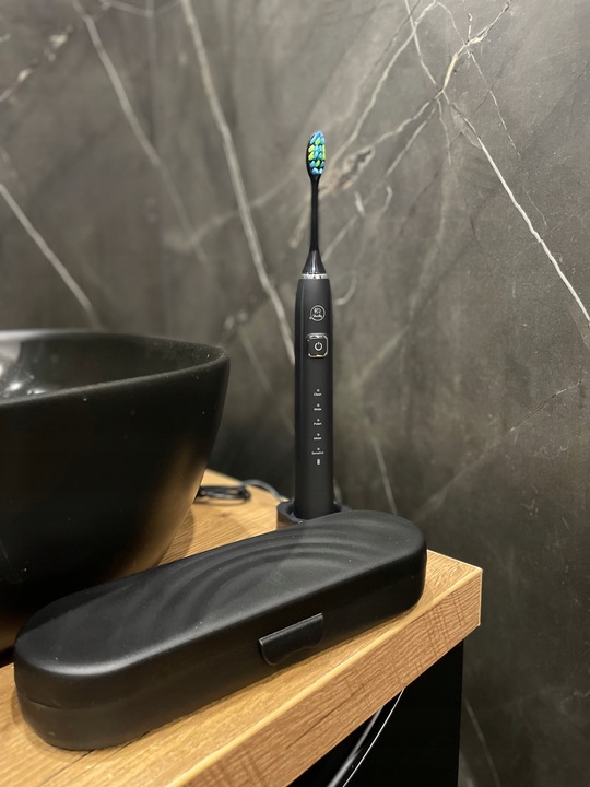 SZCZOTECZKA SONICZNA DO ZĘBÓW ELEKTRYCZNA DLA DOROSŁYCH DZIECI HEELLY ETUI