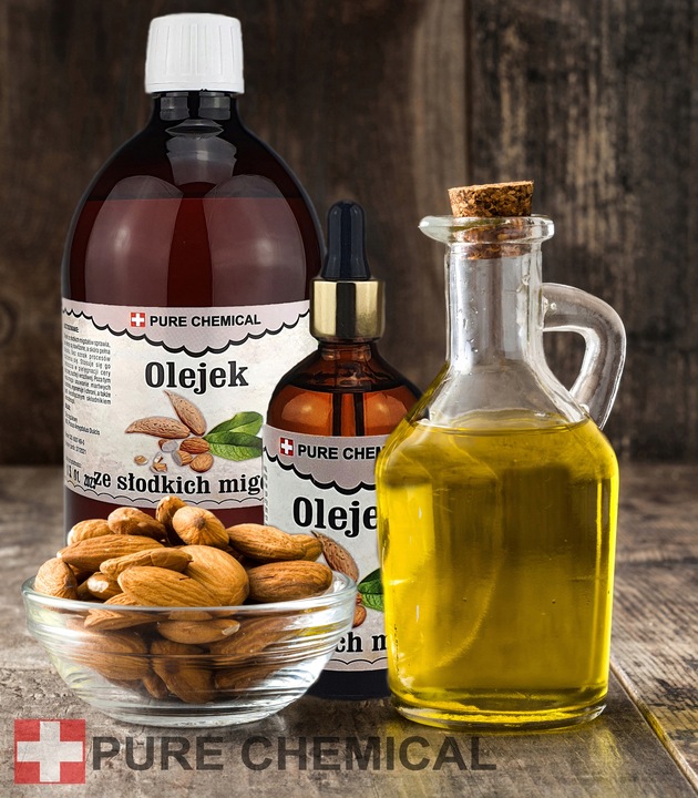 OLEJ MIGDAŁOWY ZE SŁODKICH MIGDAŁÓW + DOZOWNIK 500ml 0,5l