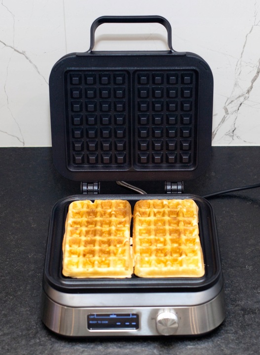 Gofrownica XXL z wyświetlaczem LCD | chrupiące gofry, regulacja