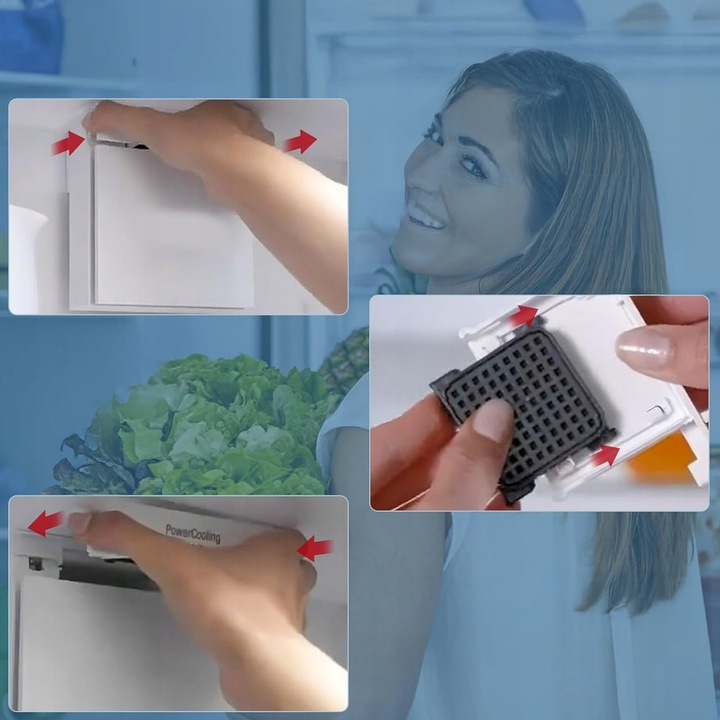 2x Filtr powietrza z węglem aktywnym za 909698900 do lodówki Liebherr