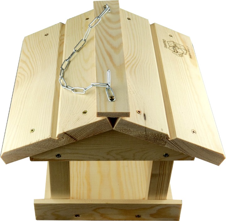 Karmnik dla ptaków do samodzielnego montażu – solidny, drewniany