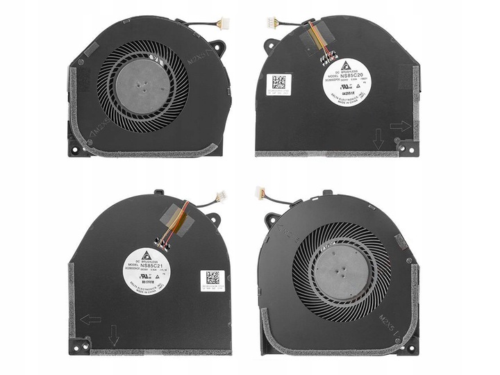 WENTYLATOR DO LENOVO Y530 LEWY PRAWY GPU + CPU