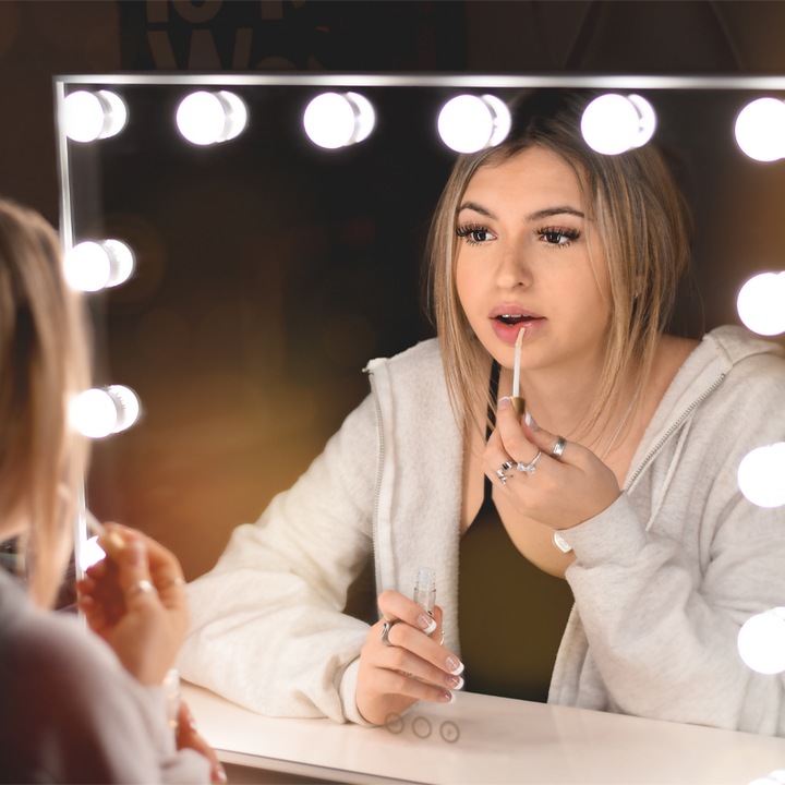 ŚWIATEŁKA LAMPKI LED NA LUSTRO TOALETKI MAKIJAŻ 10 POZIOMÓW JASNOŚCI 2