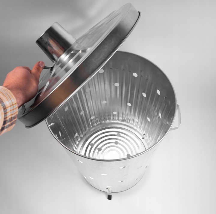 Spalarnia spalarka ogrodowa wiadro 75l solidne na liście Linder